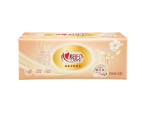 心相印DT55100（箱装）金装经典系列24包100抽3层塑装纸面巾