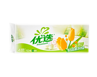 心相印LR910优选郁金香系列75X10粒三层无芯卫生纸（橙花）单提