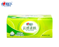 心相印DT17090（箱装）云感系列90抽18包三层立体压花塑装纸面巾