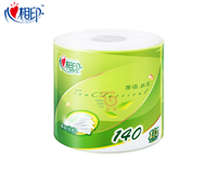 心相印茶语经典140克27粒装四层茶叶压花卷筒卫生纸